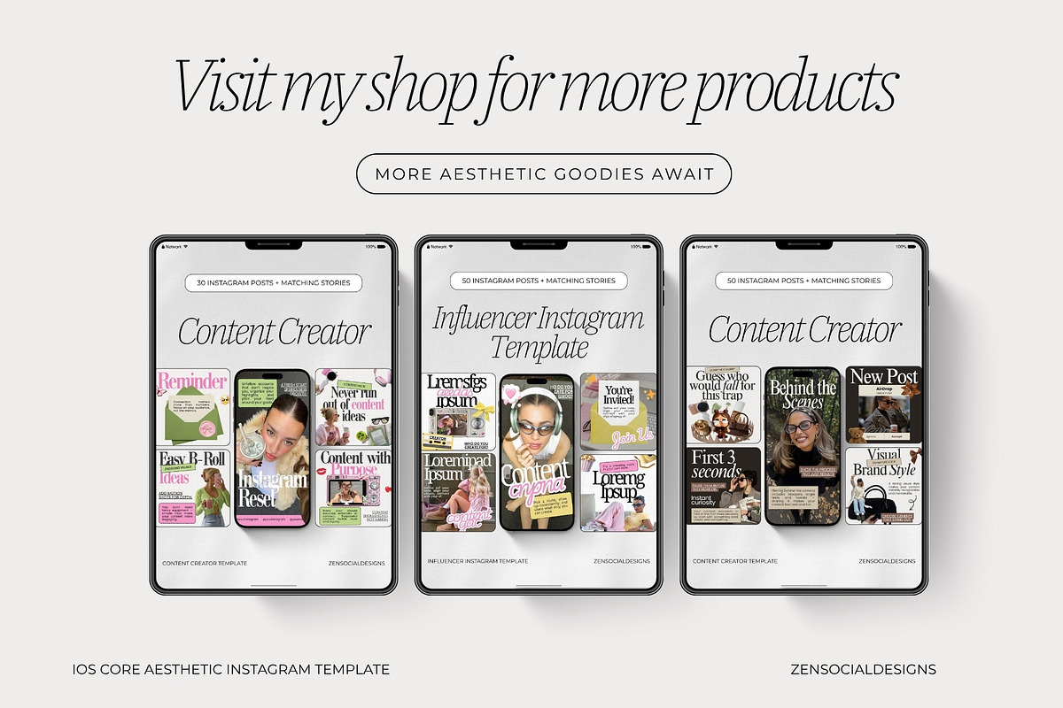 IOS Core Instagram Template, a Social Media Template by ZenSocialDesigns (Photo 9 of 9)