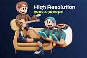 Friendship 3D Character, a Characters & Person 3D Model by orenjidesign (Thumbnail 3 of 8)
