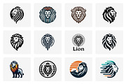 Modern Lion Mascot Logo Bundle, a Branding & Logo Template by Vectorium Studio (Thumbnail 12 of 21)