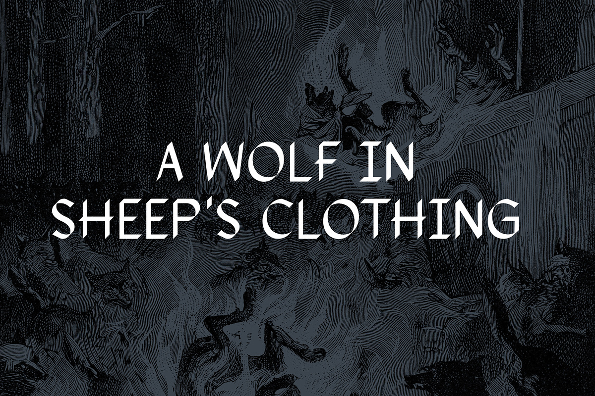 Srg-Beast of guilt display typeface preview 5