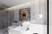 Frame Video Mockup Bathroom PSD, an Advertising Mockup by Drava Mockup (Thumbnail 5 of 6)