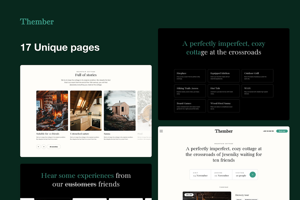 Thember - Figma Template for Cabins, an UI Kit Template by Marek Dvorak (Photo 8 of 12)