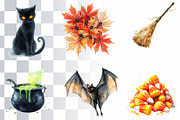 16 Halloween Watercolor Illustration, a Seasonal Illustration by Loony Dream Designs (Thumbnail 2 of 5)