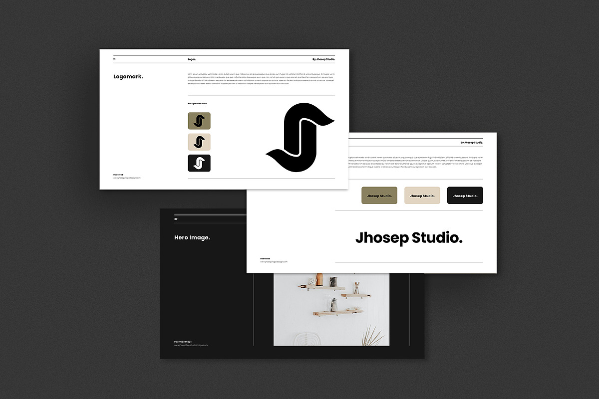 Brand Guidelines Template, a Presentation Template by Occy Design (Photo 7 of 11)