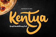 Kentya, a Script Font by twinstd (Thumbnail 1 of 11)