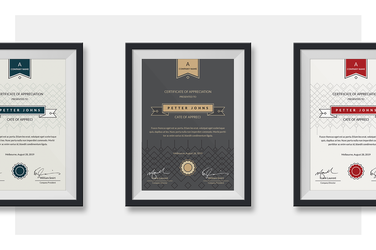 Simple Certificate, a Stationery Template by silukEight (Photo 7 of 9)