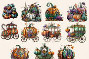 SPOOKY GEM PUMPKINS CLIPART PACK, a Seasonal Illustration by Daring Digies (Thumbnail 5 of 8)