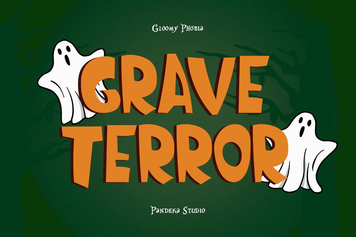 Gloomy Phobia - Horror Display Font, a Font by Pandeka Studio (Photo 5 of 12)