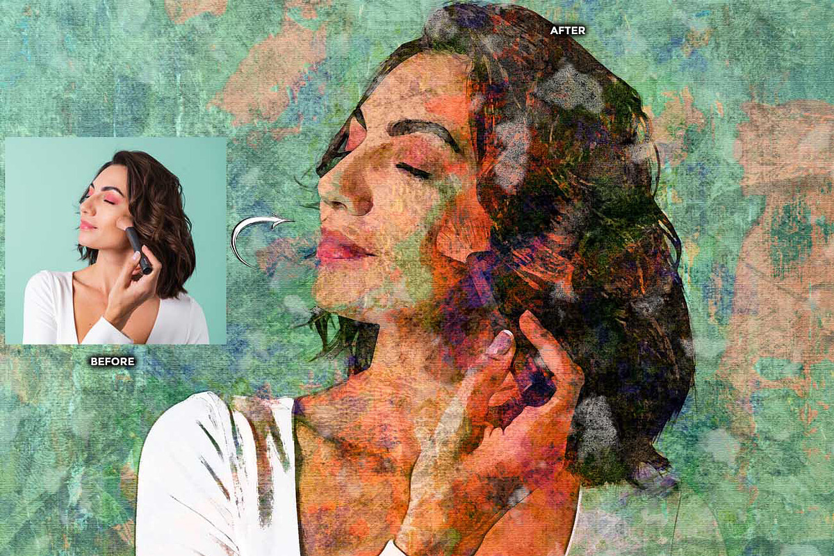 REAL PAINT ARTIST FX Ps Action, an Action Add-On by Studio Retouch (Photo 8 of 11)