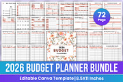 2026 Budget Planner Bundle, a Stationery Template by Mustafiz (Thumbnail 1 of 6)