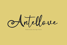 Antellove Feminine Script Font