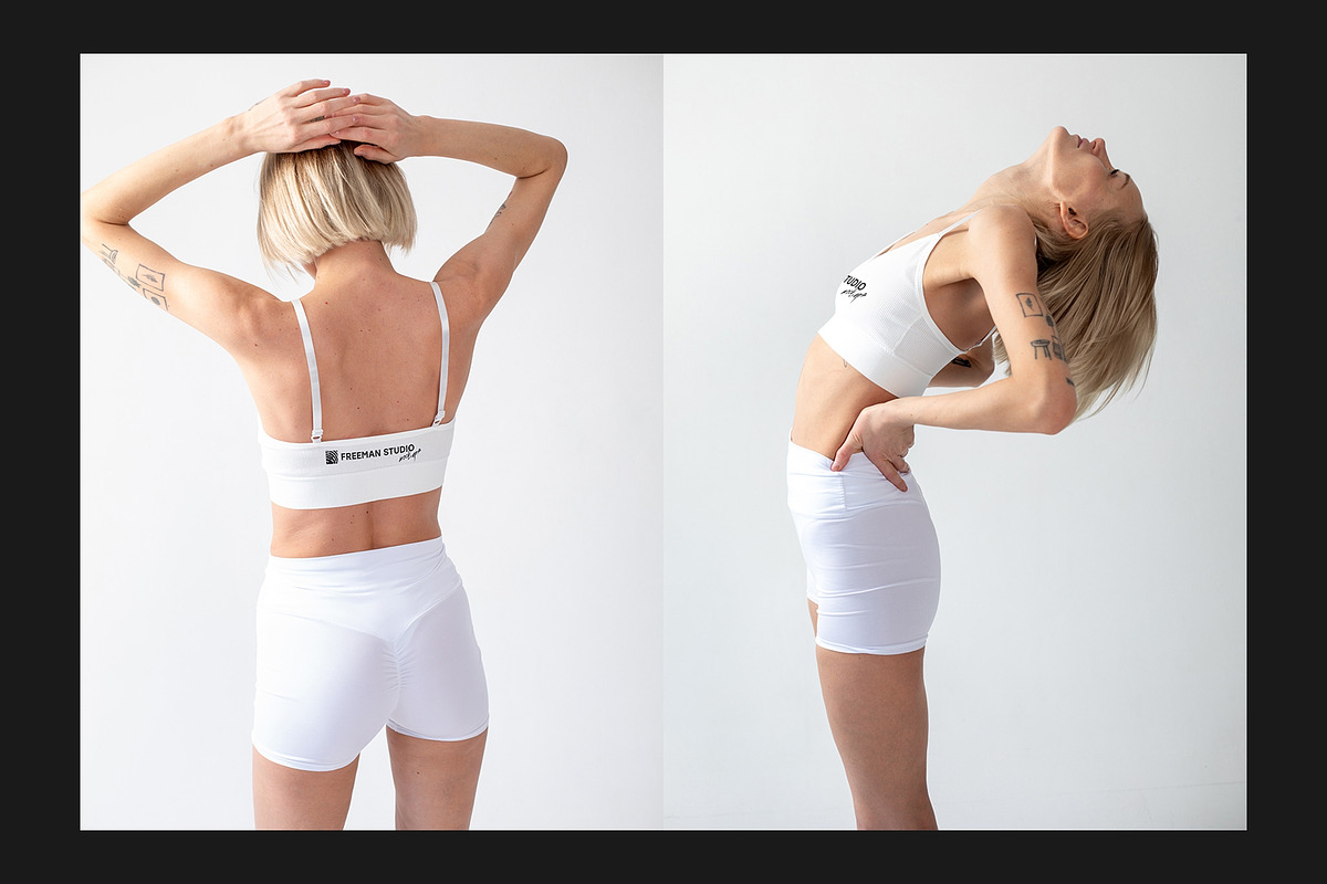 Shorts and Tank-Top Mock-Up Set, a Bottom Mockup by Freeman Studio (Photo 11 of 17)