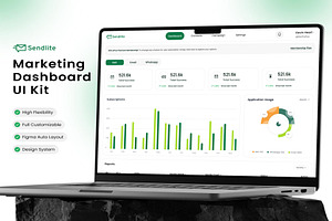 Marketing Dashboard UI Kit, an UI Kit Template by Creative Perspective