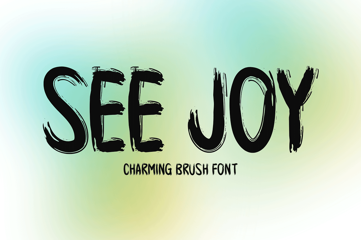 See Joy Typeface, a Handwritten Font by Seemly Fonts (Photo 1 of 6)