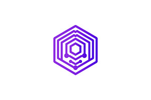 Modern Hexagonal Tech Shield Logo, a Branding & Logo Template by Vectorium Studio