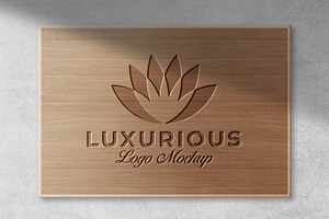 Wall Sign Logo Mockup Signboard