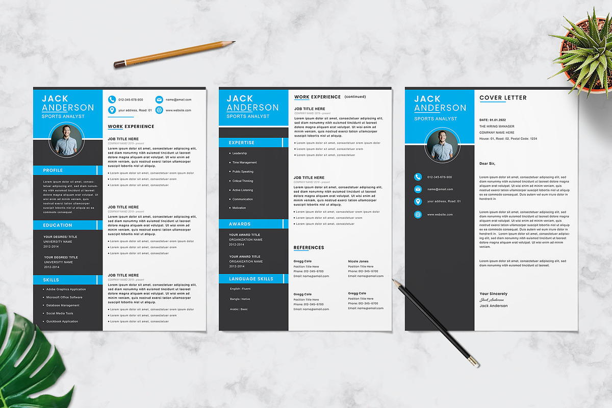 Resume Design Template, a Resume Template by Graphic Template (Photo 1 of 3)