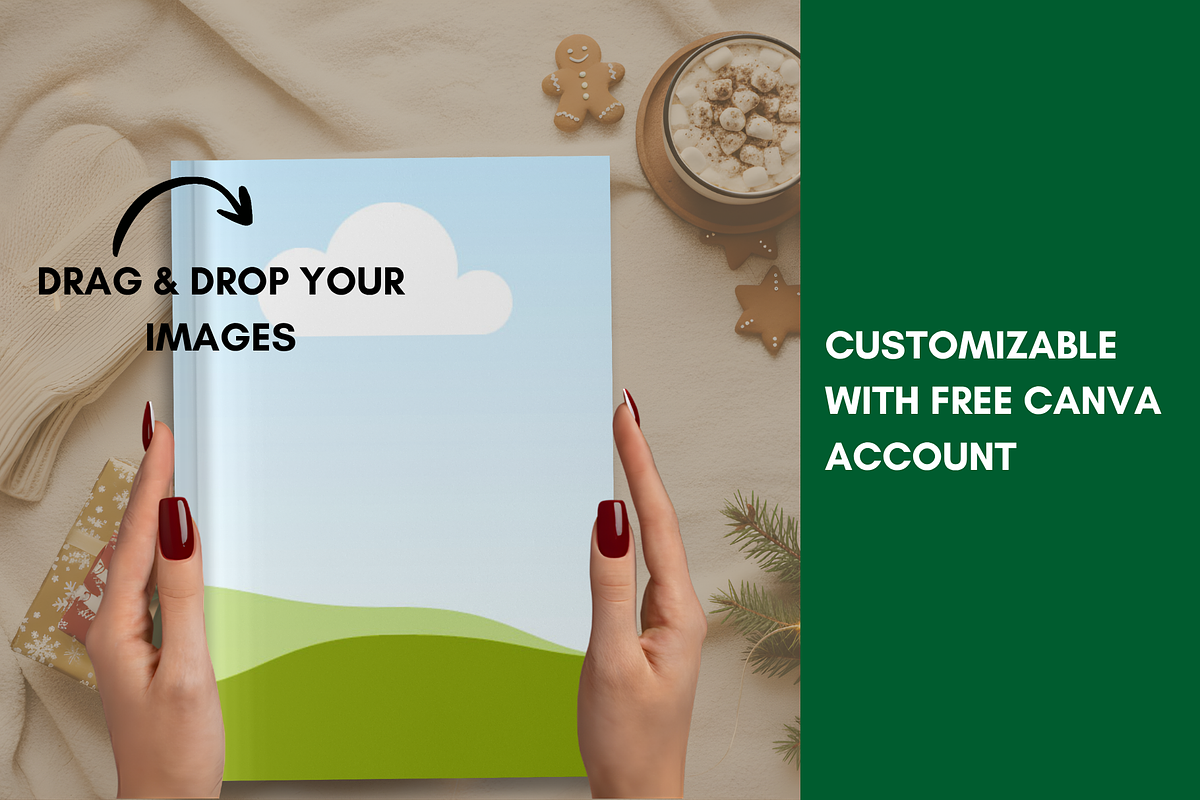 Book Mockup A4 Canva Template Bundle, a Books & Magazine Mockup by GraphiCarola (Photo 4 of 13)
