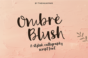 Ombre Blush Script Font