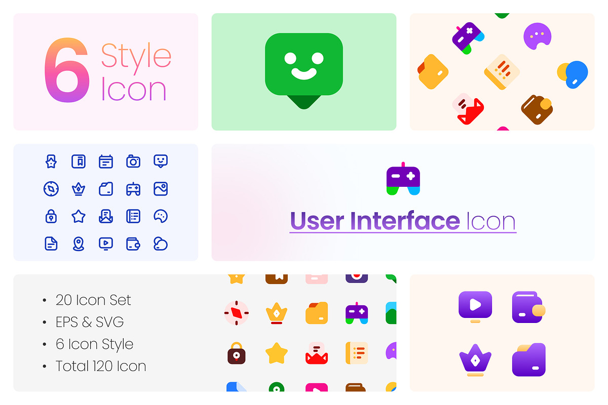 6 Styles User Interface Icon Pack, a Duotone Icon by hafizhhapis (Photo 1 of 7)