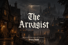 The Arvagist Blackletter Font