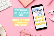 Christmas GIRL Gender Reveal Card, a Landing Page Template by SunshineStudioBoutique (Thumbnail 7 of 8)