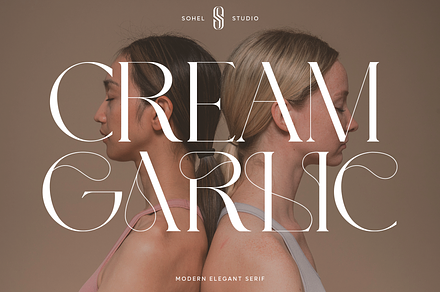 Cream Garlic - Beauty Branding Serif, a Serif Font by Sohel Studio