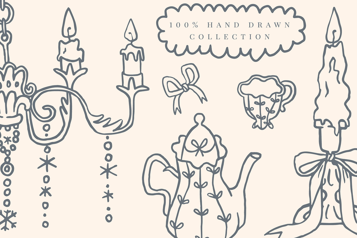 Coquette Christmas whimsical clipart, an Object Graphic by Cute Atelier (Photo 9 of 14)