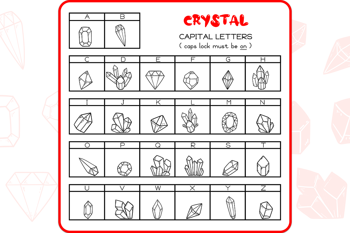 Crystal Doodles - Dingbats Font, a Symbol Font by WADLEN (Photo 2 of 7)