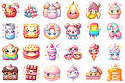 Kawaii Glitter Food Clipart Bundle, an Illustration by DreamPrint404 (Thumbnail 4 of 5)