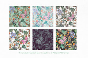 Azura. Tropical pattern, a Pattern Graphic by emeraldthue (Thumbnail 2 of 6)
