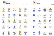 Set of flat smooth gradient icons, an Icon by Creative Graphics (Thumbnail 6 of 12)