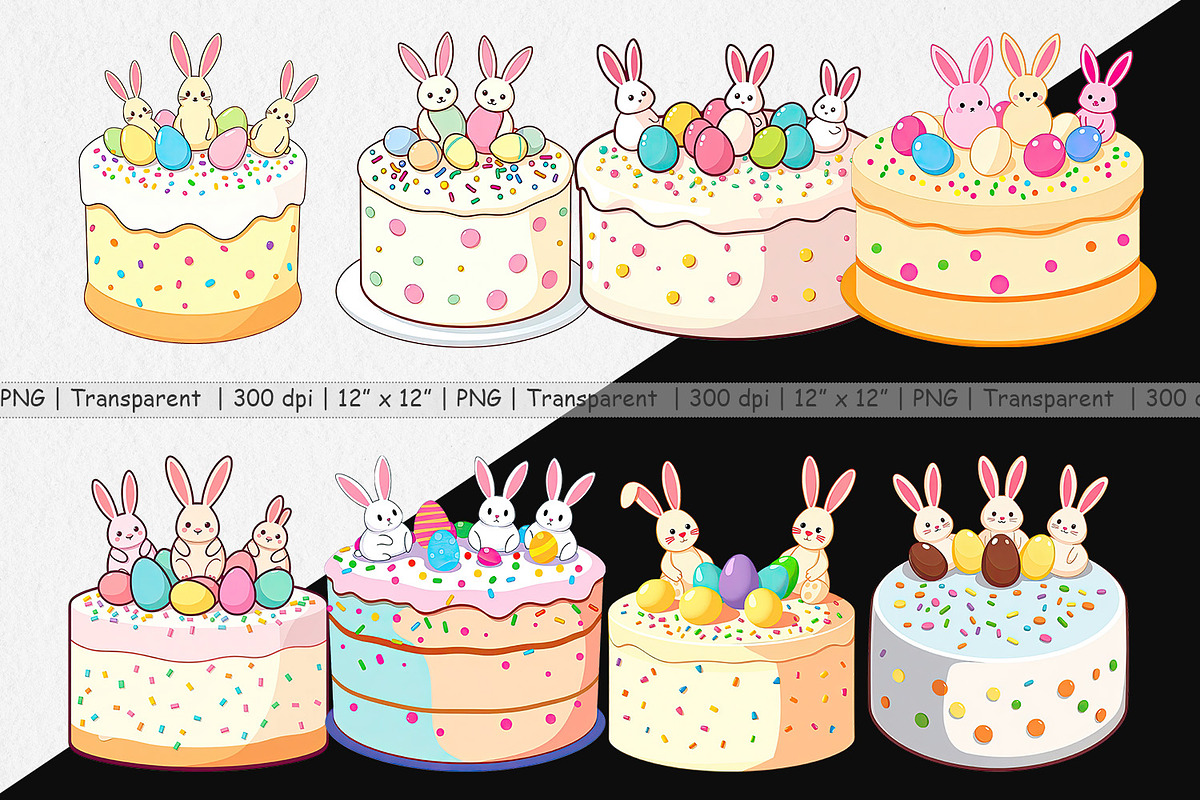Easter Cake Clipart, a Graphic by Artnoy (Photo 2 of 5)