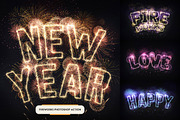 Fireworks Photoshop Action, an Action Add-On by Andrew Skoch Design (Thumbnail 1 of 6)