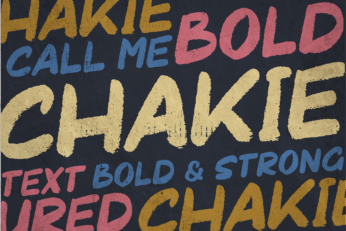 CHAKIE - Retro Brush Font