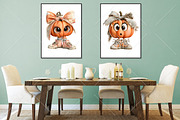 Whimsical Pumpkin With Legs Clipart, a Seasonal Illustration by Canvas Craft (Thumbnail 7 of 10)