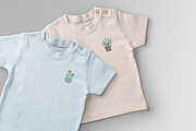 Satin stitch embroidery plants set, a Decorative Illustration by Good Studio (Thumbnail 3 of 3)