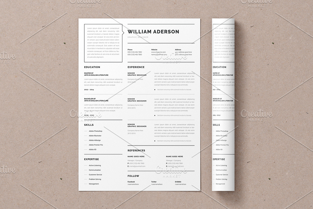 Google docs Resume Template, a Resume Template by Alice_s (Photo 6 of 6)