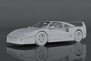 Ferrari F40, a Cars & Vehicle 3D Model by valtriiu (Thumbnail 12 of 12)