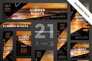 Banners Pack Summer Nights