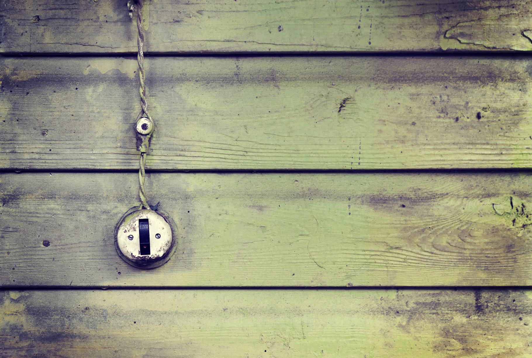 Vintage weathered light switch, an Industrial Photo by BOOCYS