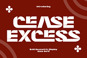 CEASE EXCESS - ULTRA-BOLD FONT, a Sans Serif Font by 177Studio (Thumbnail 1 of 8)