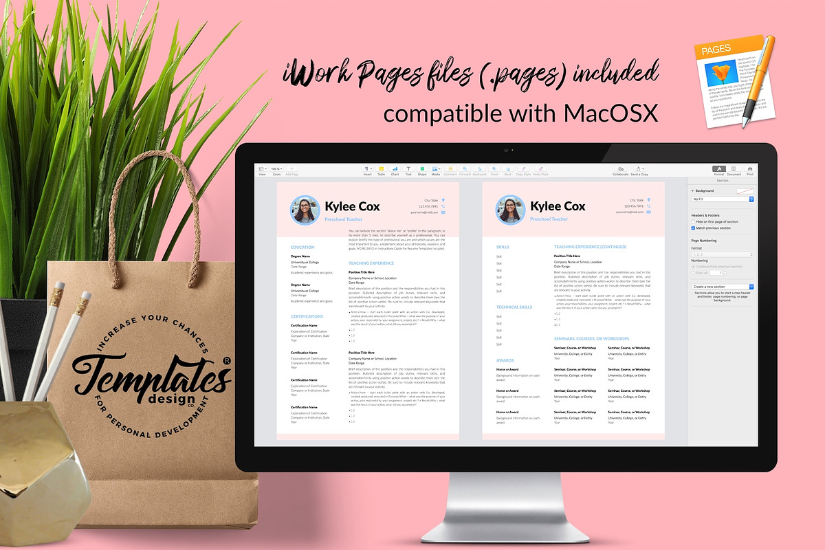 Teacher Resume Design / CV - Kylie, a Resume Template by Templates Design Co. (Photo 10 of 17)