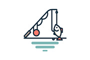 Minimal Fishing Rod Icon Vector Set, an Object Graphic by yasushie (Thumbnail 10 of 16)