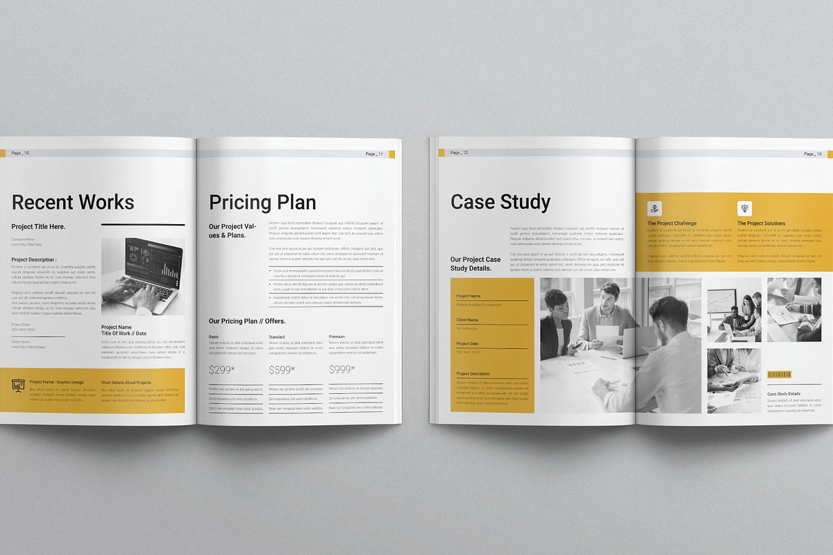 Creative Project Proposal Templates, a Brochure Template by E-Type (Photo 5 of 7)