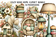 Cozy Boho Home Clipart, an Illustration by Daily.Designs (Thumbnail 1 of 8)