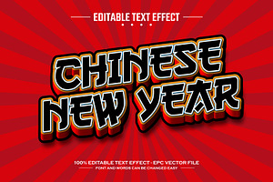 Chinese New Year Editable Text Effec