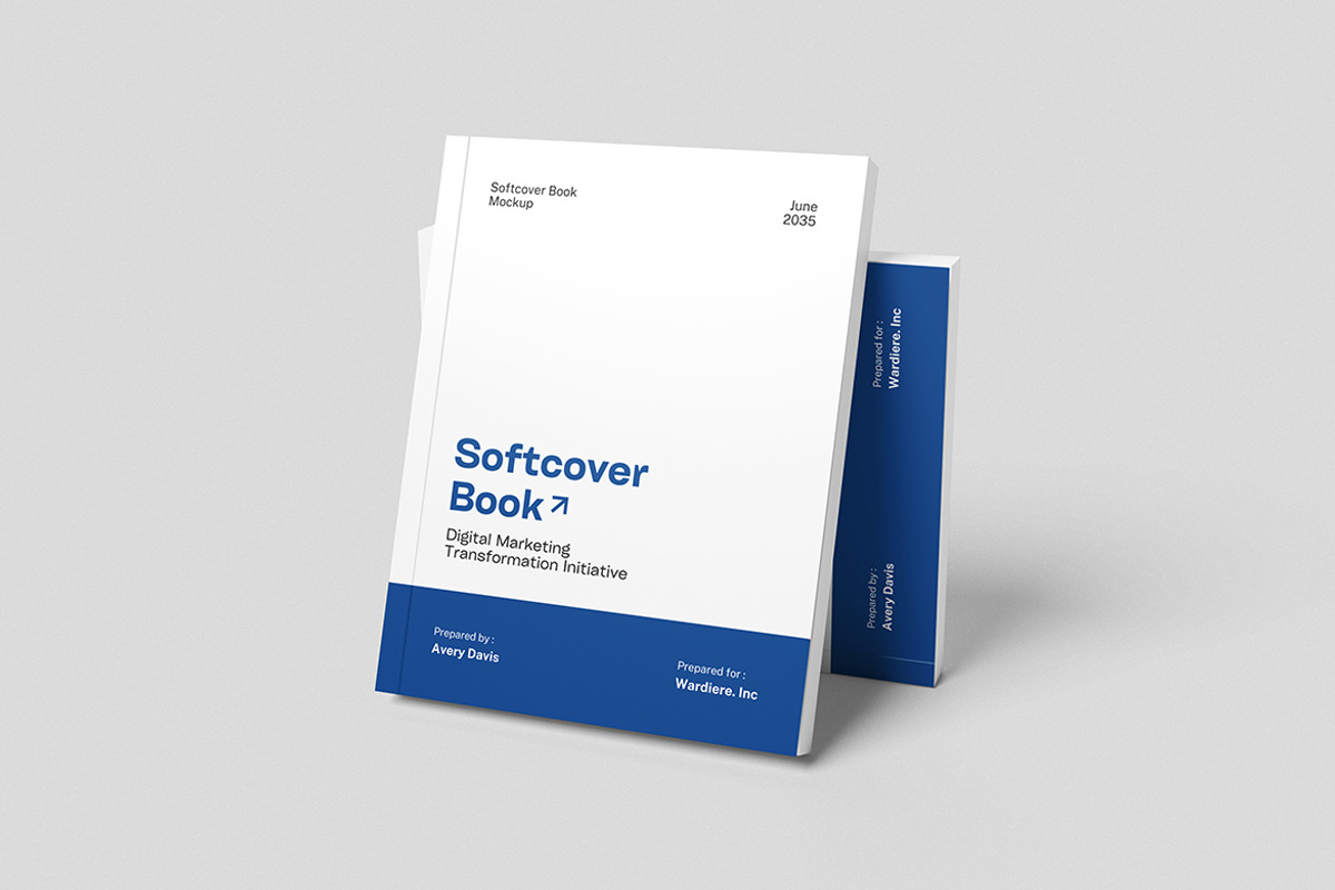 Soft Cover Book Mockup, a Books & Magazine Mockup by swsi-studio (Photo 2 of 5)