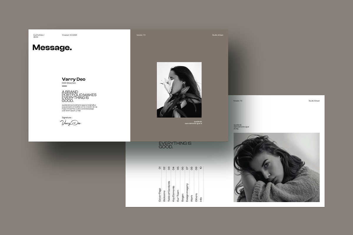 Eva | Portfolio Template, a Presentation Template by Studio Artisan (Photo 2 of 10)