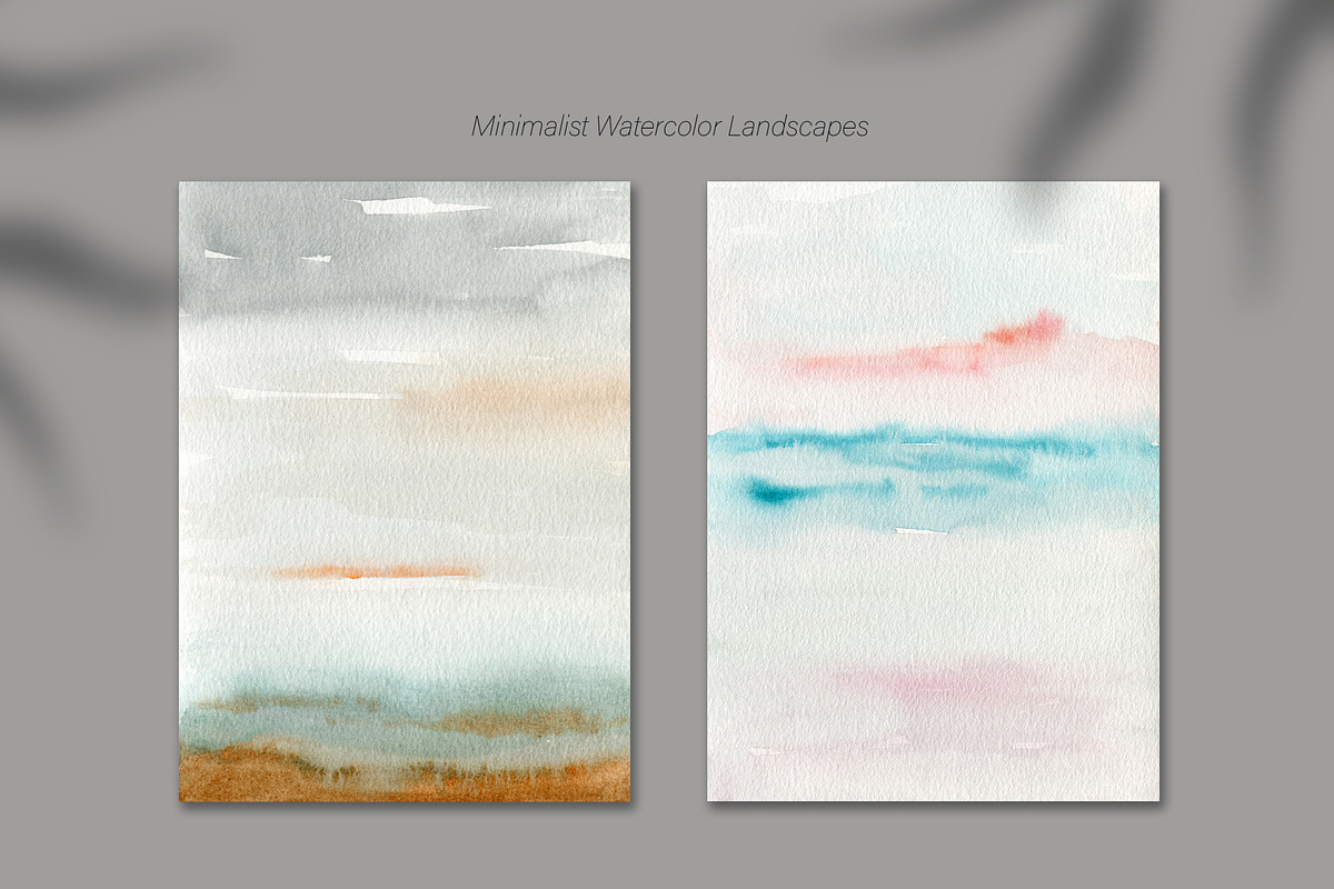 Minimalist Watercolor Landscapes, a Background Graphic by Marmoris.Arts (Photo 19 of 23)